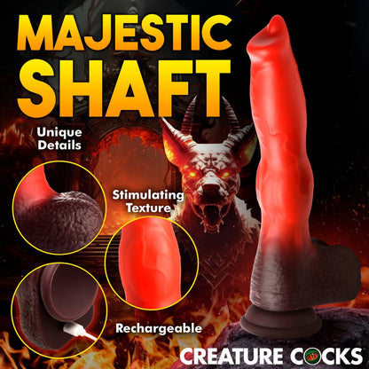 Creature Cocks - Ramming Hound Thrusting & Vibrating Silicone Dildo