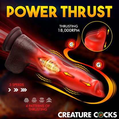 Creature Cocks - Ramming Hound Thrusting & Vibrating Silicone Dildo