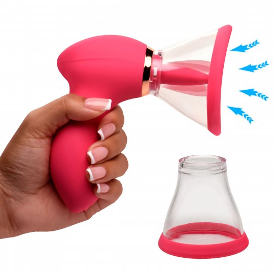 XR Brands - Plump Pleasure Licking & Sucking Clitoral Stimulator