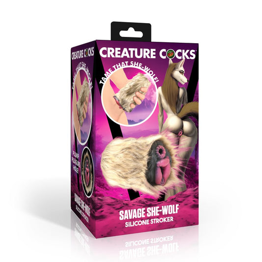 Creature Cocks - Savage She-Wolf Silicone Stroker